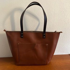 New Large zipper honey tote C Grade Flaws Portland leather goods